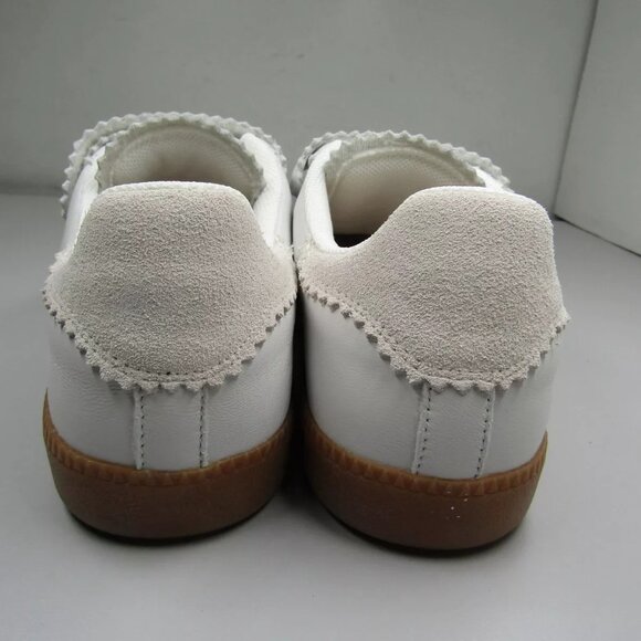 NEW SILENT D Womens Seena Sneakers Hook & Loop Low-Top Suede Toe White - Picture 6 of 9